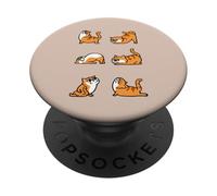 Persian Cat Yoga for Lower Back PopSockets PopGrip Adhesivo