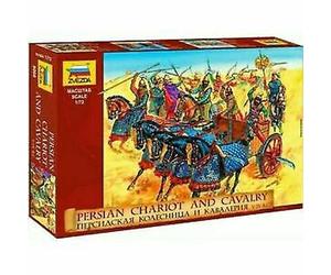Persian Chariot Y Cavalry 1:72 Figura Plástico Modelo Kit Zvezda