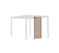 Persiana de 1m de aluminio efecto madera para pérgola, triomphe persiana 1m, antracita, 93x6x236 cm
