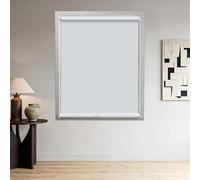 Persiana Enrollable Blackout 142 x 480 cm Protección Solar Estor Enrollable Día Noche Incluye Accesorios de Montaje para Puertas y Ventanas con Cadena, Blanco