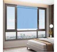 Persiana Enrollable Blackout Térmica 45/60/85/100/125cm, Estores Enrollables Parasol Retráctiles, Cortinas Opacas Sin Taladrar, Persianas Privacidad para Puertas Ventanas,blue-35x100cm/14 * 39in