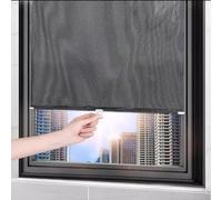 Persiana Enrollable con Ventosa, Estor Enrollable Opaca Sin Taladrar, Cortinas Blackout Protección UV 85%, Estor Opaco Retráctiles, Persianas Temporales Portátiles