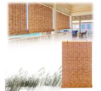 Persiana enrollable de bambú para exteriores e interiores, 100 x 200 cm, 120 x 160 cm, 150 x 200 cm, 155 x 200 cm, perfecta para patio, jardín, ventana, puerta, cocina (45 x 79 pulgadas)