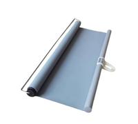 Persiana enrollable opaca retráctil para uso en interiores, con resorte, sin taladro, protección solar temporal, tamaño: 40 cm x 200 cm, fácil instalación, versátil cubierta de ventana