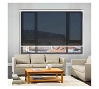 Persiana Enrollable Unidireccional For Ventana Diurna, Espejo Negro, Transparente De PVC, Térmica UV, Antideslumbrante, Sol, Hogar, Oficina, Balcón, Patio, Impermeable, Tinte Fácil Limpiar(140x250cm)