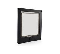 Persiana para gatos con cierre de 4 vías, medio con imanes, resistente a la intemperie, gatos grandes, cachorro, acceso exclusivo para puertas interiores y puertas correderas de cristal, trampilla