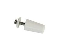 Persiana tope de 40 mm con tornillo plastico color blanco a464 (caja 50 unidades)