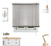 Persiana Veneciana de Aluminio/Calidad Tiendas/instalación Universal a Pared o Techo. Se lo ajustamos a su Medida Ancho x Alto. Color: Aluminio. Medidas: 70cm x 200cm