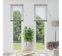 Persiana Veneciana De Aluminio con Superficie Mate, Control Manual De Luz Y Privacidad, Estor Ventana, Estores Para Ventanas, Adecuada Para Salón Y Dormitorio, Plata, 55 x 220 cm, 1 Unidad