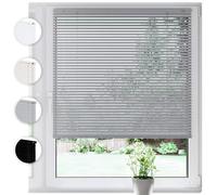 Persiana veneciana de aluminio SONELLO de interior 115cm x 100cm Plateado Persiana de aluminio Klemmfix sin taladrar: protección visual, antideslumbrante, contra la luz y solar para ventanas y puertas