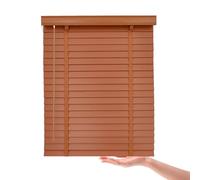 Persiana Veneciana Interior De Madera, Sin Cuerdas, Oscuridad Total, Privacidad para Hogar Cocina Habitación Estores Venecianos Opacos, Persianas Venecianas A Medida(Oak)