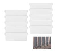 Persiana Vertical Contrapeso Cortina 10 PCS Accesorios para Cortinas Verticales, Contrapesos para Cortinas 127mm, Tablillas de Persiana Blanco