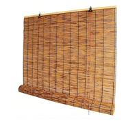 Persianas de Bambú Estores Enrollables para Interior Exterior Patio, Persianas Enrollables de Bambú Impermeables para Ventanas Interiores, Pantalla de Privacidad(W100cm x H200cm)