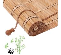 Persianas de bambú personalizadas tejidas a mano para exteriores e interiores, fácil instalación (115 x 203 cm), tratamiento elegante y duradero para ventanas