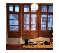 Persianas De CañA Exterior Natural Persiana Enrollable De Bambú Filtro Luz Cortinas Cortina De Paja para Exteriores Patio Comedor(24W in x 72H in)