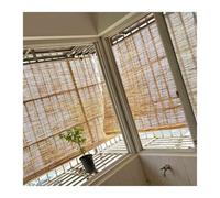 Persianas de CañA Retro, Opacas Estores de Bambú, Persianas Enrollables, Instalación Fácil para Ventana Puerta Jardín(22Wx72H in)