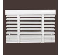 Persianas de madera blanca, persianas venecianas, listones de 50 mm, 120 x 150 cm/130 x 180 cm, persianas de ventana de montaje exterior o interior, cortinas opacas de privacidad, persianas de