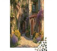 Persianas de Madera en una casa Rural de Piedra 38x26cm/1000pcs Rompecabezas para Adultos - Juguete De Bricolaje