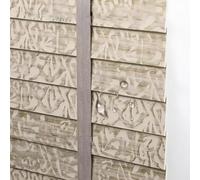 Persianas de madera para ventanas, persianas horizontales insonorizadas con listones de 50 mm, protección solar y privacidad, persianas opacas con rieles guía de aleación de aluminio para el hogar y