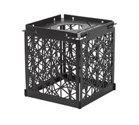 Persianas de metal para mesa, cubierta protectora de linterna de hierro desmontable hueca, pantalla de lámpara invertida, para porche, césped, exterior, balcón, terraza, piscina, patio, porche