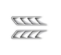 Persianas de Ventanas 1 par de Pegatinas Decorativas para Coche con diseño de Rejillas de ventilación Falsas. Adhesivo Decorativo Lateral, Creativo y Divertido. Cubiertas para Ventanas