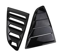 Persianas de Ventanas Rejillas de ventilación Laterales para Ventanas traseras Laterales, Tomas de Aire, alerón, Panel de Tuning para Ford Mustang 2015-2023 Cubiertas para Ventanas(Carbon Fiber Copy)
