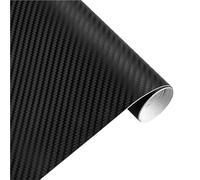 Persianas de Ventanas Vinilo Adhesivo 3D de Fibra de Carbono 3M de 35 cm x 200 cm para Coches, Motos y automóviles. Cubiertas para Ventanas(Black)