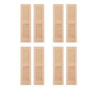 Persianas en miniatura de madera para decoración de casas de muñecas de 1/12, persianas pequeñas, ventana realista, accesorio de exhibición de escenas, persianas de casa de muñecas