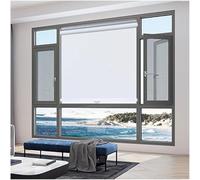 Persianas Enrollables Blackout Sin Taladrar, Cortinas Opacas 40/65/80/105/120cm, Estores Enrollables De Ventanas Térmicos, Persianas Parasol para Puertas y Ventanas,white-45x160cm/18 * 63in