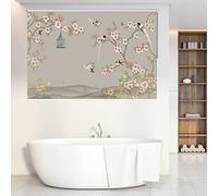 Persianas enrollables con diseño de flor de melocotón, impermeables, para día y noche, para dormitorio, baño, Hotasy to Clean, tamaño 130 cm x 100 cm