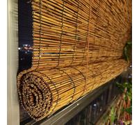 Persianas Enrollables De Bambú, Cortinas De Paja, Hechas De Caña, 50x70cm, 90x200cm, 120x250cm, For Oficinas, Salas De Exposiciones, Exteriores, Lugares(80 x 135 cm (32 x 53 in))