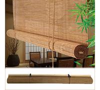 Persianas Enrollables De Bambú Natural,50cm 60cm 70cm 80cm 90cm 100cm 120cm De Ancho Estores Enrollables Filtrantes De Luz,Persianas Romanos,Cortinas De Bambú Para Ventanas,W×H-120x140cm/47x55in