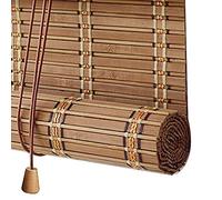 Persianas Enrollables de Bambú Natural,Estores de Bambú para Exteriores,Cortinas Opacas para Ventanas,Persianas de Madera Privacidad Protección para Pabellón Baño de Oficina (90x240cm/36x95in)