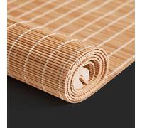 Persianas Enrollables de Bambú Natural,Filtrante de Luz Estores de Bambú para Exteriores,Estores para Ventana Tipo Gancho,Cortinas Opacas para Pabellón Oficina,Ancho X Alto (50cm x 140cm)