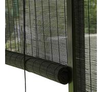 Persianas enrollables de bambú - Persianas de madera romana vintage para interiores, cortinas de privacidad que filtran la luz para ventanas, puertas, patios - elegantes cortinas decorativas