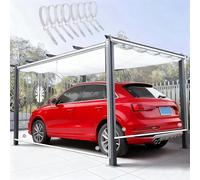 Persianas Enrollables de Vinilo para Porche, Terraza y Cenador - Estor Enrollable Exterior PVC - Cortina Impermeable Transparente - Divisor de Ambientes(W60xH150cm)