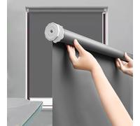 Persianas enrollables opacas de tela impermeable, sin agujeros, tamaño personalizado para el hogar y la oficina