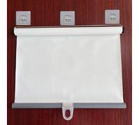 Persianas enrollables opacas sin taladrar, portátil, protección solar, protección solar, persianas retráctiles fáciles de instalar