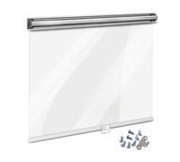 Persianas Enrollables Plástico Transparente con Agujeros,Estores Transpirable y Resistente Polvo,Que Mantienen la Frescura,para Refrigeradores,Vitrinas y Fruterías,Ancho x Alto (60cm x 120cm)
