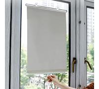 Persianas enrollables portátiles con ventosas, opacas, sin perforaciones, para privacidad en interiores, cortinas enrollables retráctiles para una fácil instalación