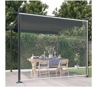 Persianas Enrollables Pvc Transparente Exterior, Estor Enrollable Impermeables, Persiana Enrollable Para Pérgolas/jardines/ventanas, Cortinas De Lluvia Vinilo Claro 0.5mm,WxH-85x220cm/33.5*86.6in