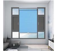 Persianas enrollables retráctiles Parasol, 35 cm, 50 cm, 75 cm y 100 cm, Opacas, térmicas y de privacidad para Ventanas, con 99% de protección UV, Color Azul, 105 x 125 cm/41 x 49 Pulgadas