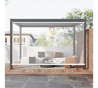 Persianas Enrollables Transparente Exterior,Estores Enrollables de Aislamiento Térmico,Protección UV,0,5 Mm de Grosor,para Dormitorios,Salas de Estar,Baños y Oficinas (W100xH300cm)