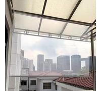 Persianas enrollables transparentes de PVC, impermeables, sin cordón, transparente, enrollable, para exteriores, persianas enrollables de vinilo transparente para pérgola, balcón, resistente a la