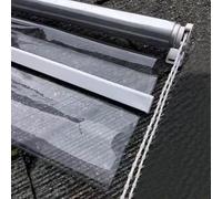 Persianas Enrollables Transparentes,Estor Enrollable Impermeables de Plastico Pvc,Persiana Enrollable Protección Uv 99%,para Pérgola de Exterior,Ancho Opcional de 50 a 150 Cm (W125xH180cm/W49"xH71")