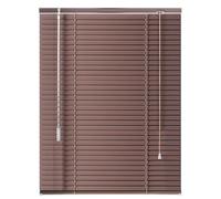 Persianas horizontales opacas de metal, persianas venecianas de aluminio marrón, persianas de listones for ventana, impermeables, persianas y cortinas for oscurecer la habitación for el baño de la ofi