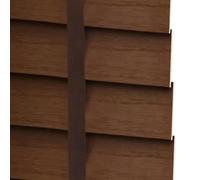 Persianas opacas de madera - Persianas horizontales ajustables con listones de 5 cm, insonorizadas, anti-UV y luz filtrada, pantalla de privacidad para el hogar, oficina, cocina