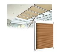 Persianas opacas para tragaluz, persianas manuales de tela para ventanas de techo, cortinas de cobertura completa, ideales para habitaciones de aviones inclinadas, 100 x 180 cm