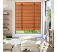 Persianas Persianas Venecianas para Ventanas, Persianas De Madera, Persianas De Privacidad, Persianas Horizontales De Interior, Cortinas para Interior Exterior -130x160cm（W*H）