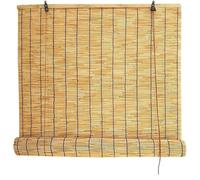Persianas Retro de bambú, Bamboo Light Filtering Roller Shades Reed Roll Up Window Blind Multiple Sizes1PCS(130W x 91H cm)